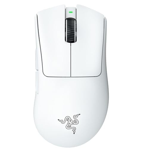 Razer DeathAdder V3 Pro Wireless Gaming Mouse – 64g, 30K DPI, White