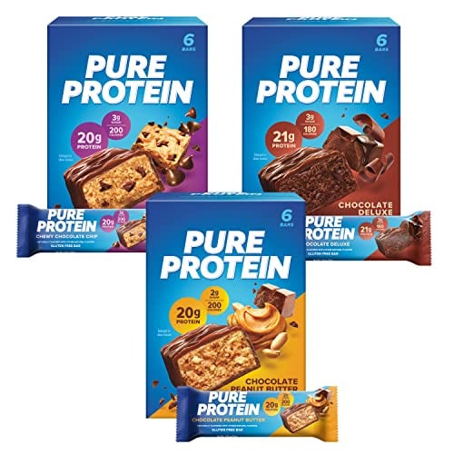 Pure Protein Chocolate Bars Variety Pack (18 ct)