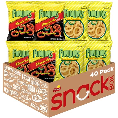 Funyuns Onion Rings Variety Pack, 0.75 oz, 40 Count