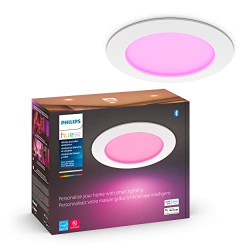 Philips Hue 6″ Smart LED Downlight – White & Color, Alexa Compatible