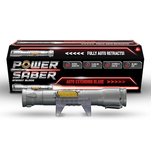 Power Saber Energy Blade Red | Auto Extending & Retracting | Motion SFX