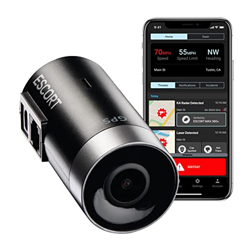 Escort M2 1080P Dash Cam with Wi-Fi & GPS, 16GB SD