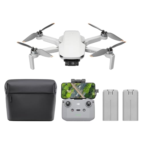 DJI Mini 4K Drone Combo with 3-Axis Gimbal & 2 Batteries