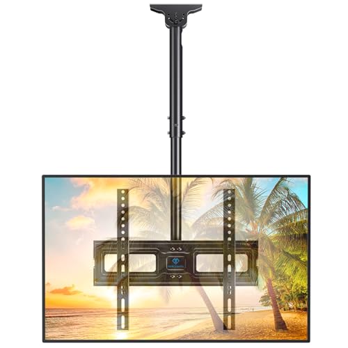 PERLESMITH Adjustable Ceiling TV Mount for 26-65 inch Displays