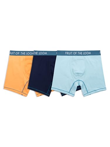 Fruit of the Loom Men’s Quick Dry Boxer Briefs, Large
