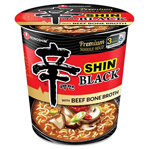 Nongshim Shin Black Spicy Noodle Soup, 3.5oz, 6 Pack