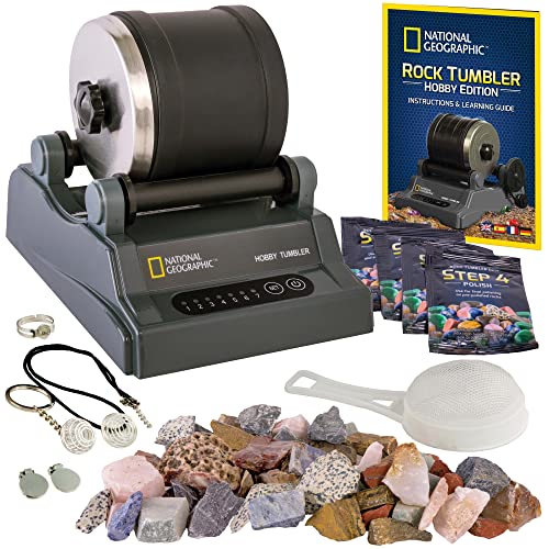 Blue Marble National Geographic Rock Tumbler Kit – STEM Geology Fun