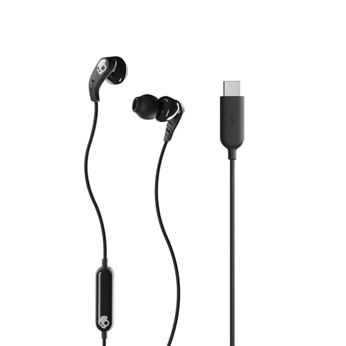 Skullcandy USB-C Wired Earbuds with Mic, Noise Isolation