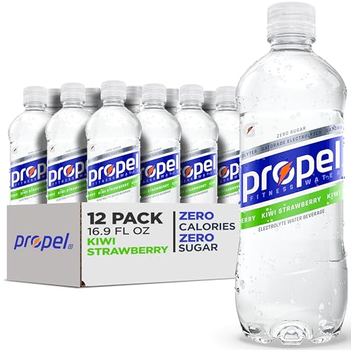 Propel Zero Calorie Kiwi Strawberry Electrolyte Water, 16.9 Fl Oz, 12-Pack