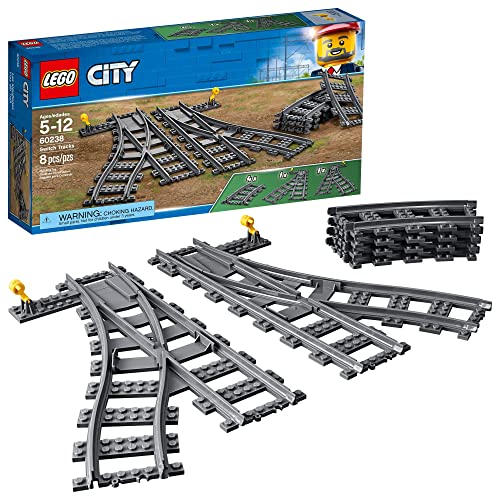 LEGO City Train Switch Tracks Set for Ages 5+