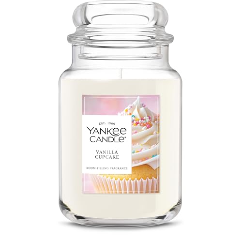 Yankee Candle Vanilla Cupcake Scented Large Jar Candle, 22 oz