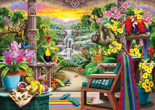Wonder Forge 1000 Piece Tropical Retreat Jigsaw Puzzle