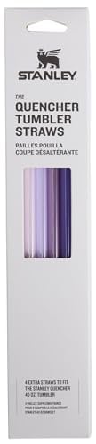 Stanley 40 oz Tumbler Reusable Straws, BPA-Free, Purple Pack