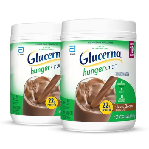 Glucerna Diabetic Shake, Chocolate, 22g Protein, 22.3oz, 2 Pack