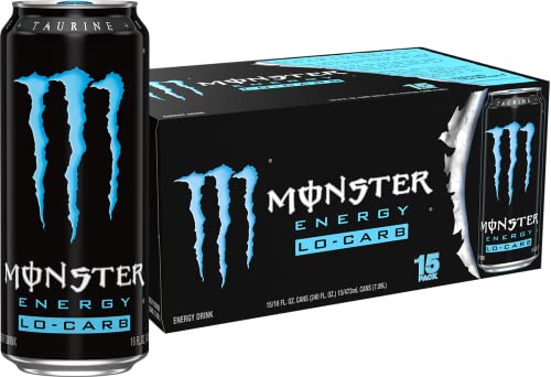 Lo-Carb Monster Energy Drink, 16oz, Pack of 15