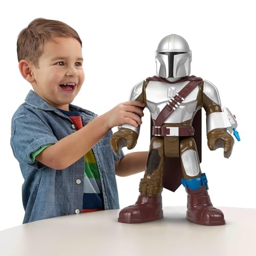 Fisher-Price Imaginext Star Wars Mandalorian XXL Figure with Launcher