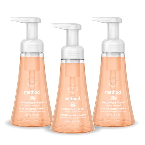 Method Foaming Hand Wash, Sandalwood Cedar, 10 oz, 3 Pack