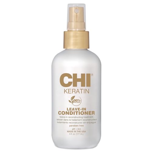 CHI Keratin Leave-in Conditioner, Hydrating & Breakage Prevention, 6 Oz