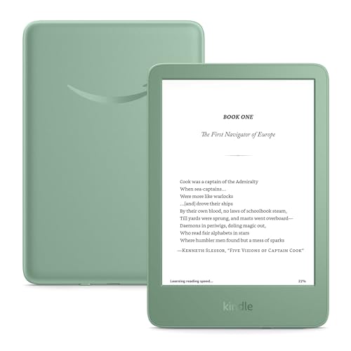 Amazon Kindle 16GB – Compact, Glare-Free, Long Battery, Matcha