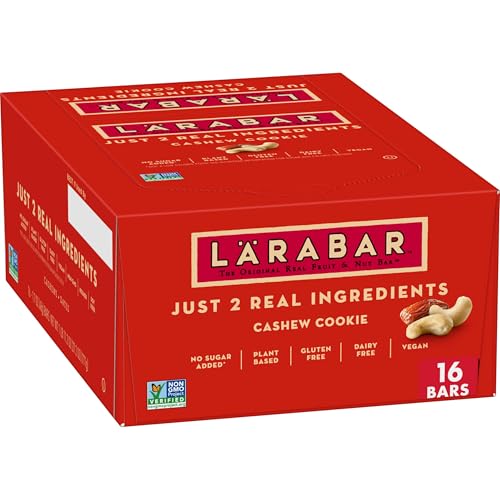 Larabar Cashew Cookie, Gluten-Free Vegan Bar, 16 Pack