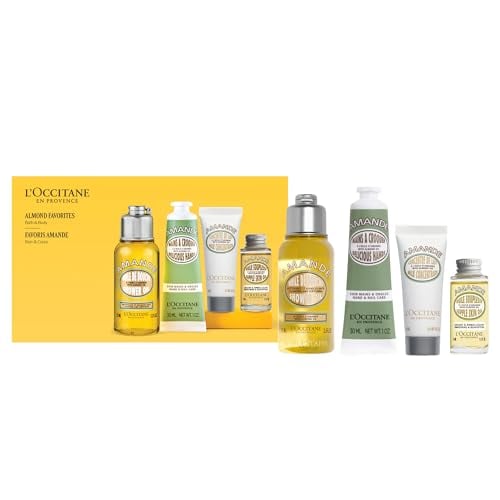 L’Occitane Almond Favorites: Shower Oil, Hand Cream, Skincare Set