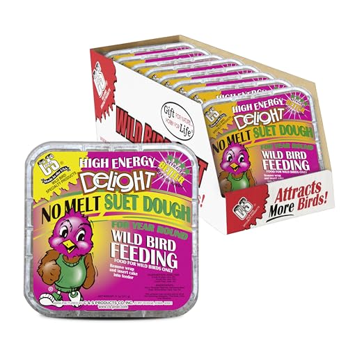 C&S High Energy No Melt Suet Cakes, 11oz, Pack of 8