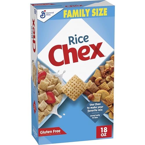 Rice Chex Gluten-Free Cereal, Family Size, 18 oz