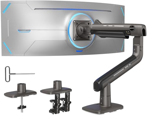 HUANUO Heavy Duty Monitor Arm for 49″ Ultrawide, 40 lbs