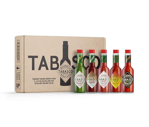 TABASCO Hot Sauce Variety Pack, 5 Flavors, 25 Fl Oz