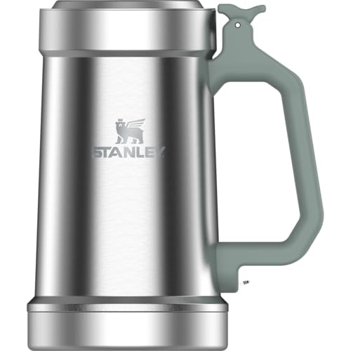 Stanley 24 oz Insulated Beer Stein, Bottle Opener, Green