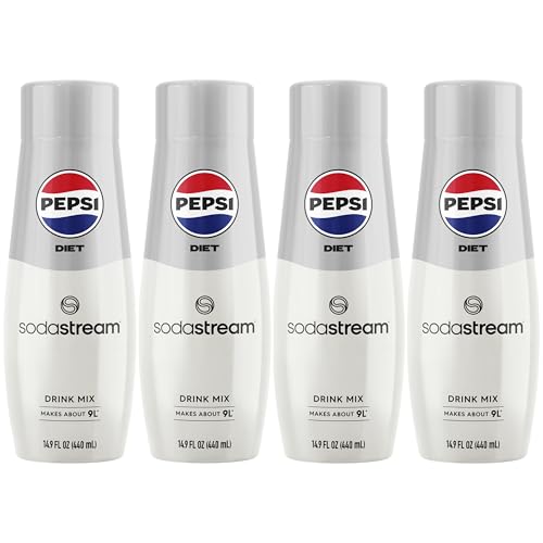 SodaStream Diet Pepsi Mix, Zero Calories, 14.9 Fl Oz, 4-Pack