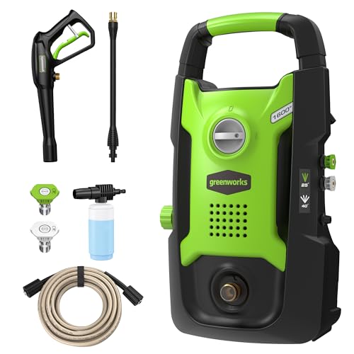Greenworks Compact Electric Pressure Washer, 1.2 GPM, Lightweight
