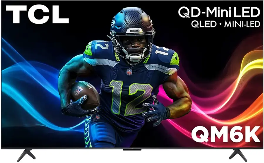 TCL 55″ QM6K QD-Mini LED 4K Google TV, 144Hz, Dolby Atmos