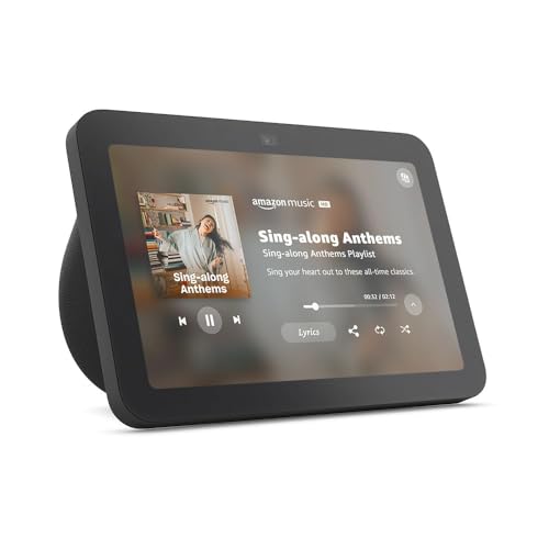 Amazon Echo Show 8 (Newest Model) with Alexa, Charcoal