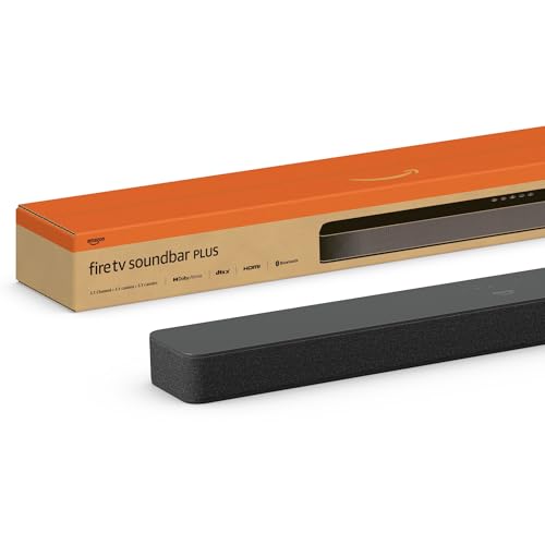 Amazon Fire TV Soundbar Plus 3.1, Dolby Atmos, Clear Dialogue
