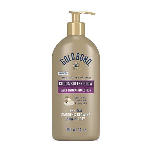 Gold Bond Cocoa Butter Glow Hydrating Lotion, 14 oz.