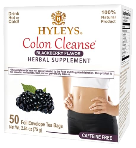Hyleys Blackberry Colon Cleanse Tea – 50 Bags