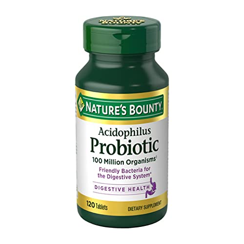 Nature’s Bounty Lactobacillus Probiotic, Digestive Health, 120 Tablets