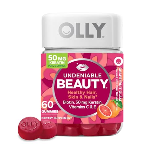 OLLY Beauty Gummies for Hair, Skin & Nails, 60 Count