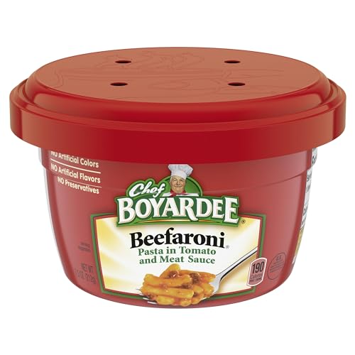 Chef Boyardee Beefaroni, 7.5 OZ Microwave Bowls (12 Pack)