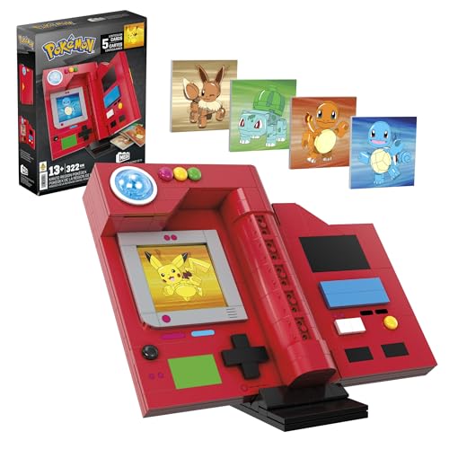 Pokémon Kanto Pokédex Building Set, 322 Pieces, with Light