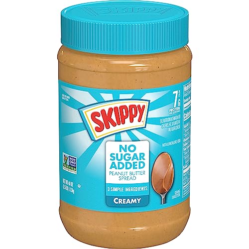 SKIPPY Creamy Peanut Butter, No Sugar, 40 oz