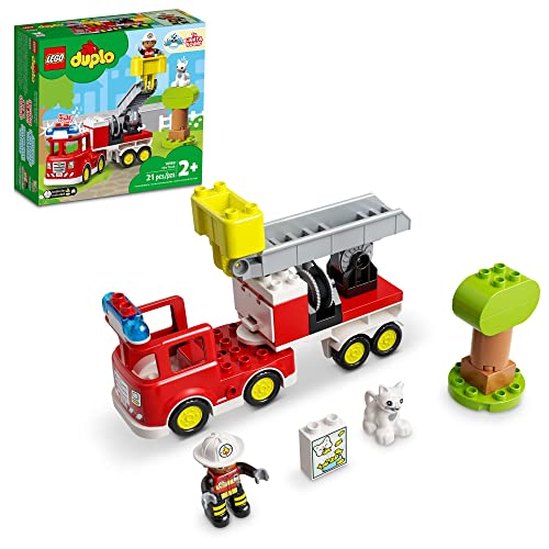 LEGO DUPLO Fire Truck Set for Toddlers (21 Pieces)
