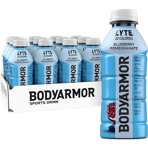 BODYARMOR LYTE Blueberry Pomegranate Sports Drink, 16 Fl Oz, 12-Pack