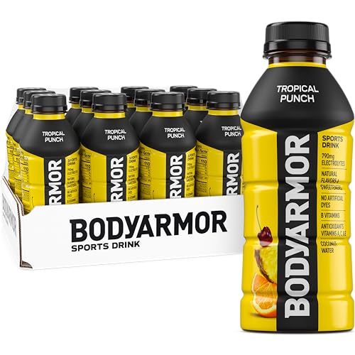 BODYARMOR Tropical Punch Sports Drink, 16 Fl Oz (12 Pack)