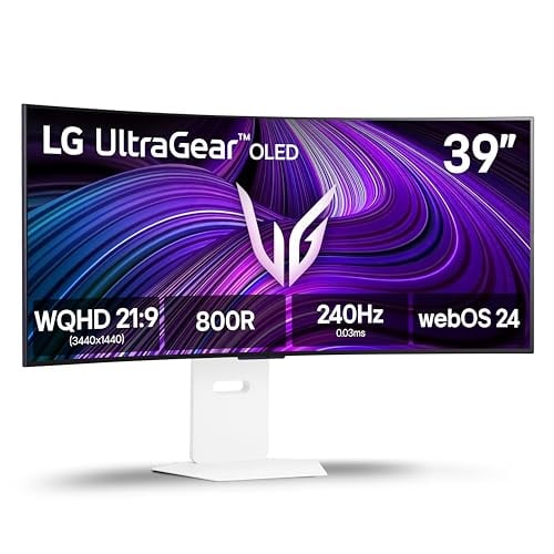 LG 39″ Ultragear OLED Curved Gaming Monitor, 240Hz, G-Sync