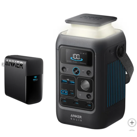 Anker SOLIX C300X DC Portable Power Station with 100W Fast Charger