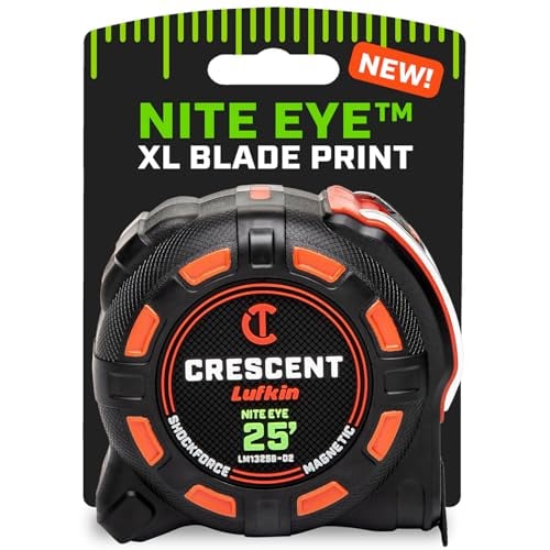 Crescent Lufkin 25 Ft Magnetic SHOCKFORCE Tape Measure
