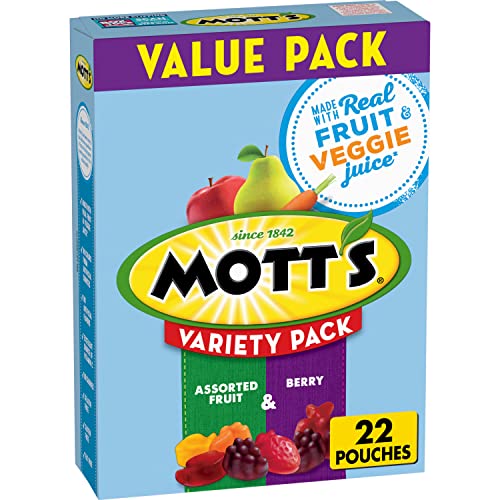 Mott’s Berry & Fruit Snacks, Gluten-Free, 22 Ct, 17.6 oz