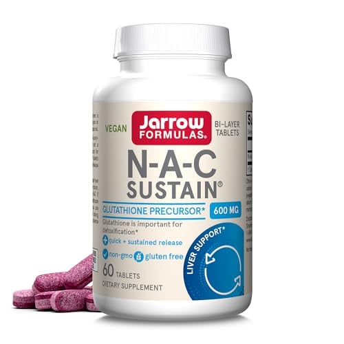 Jarrow N-A-C Sustain 600mg – Liver Health Support, 60 Tablets